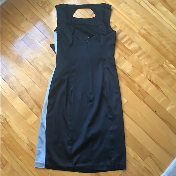 Black Cocktail Dress with Bow - Picture 3 of 9